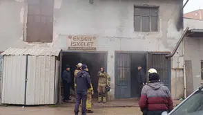 Bursa'da mobilya imalathanesinde yangın çıktı