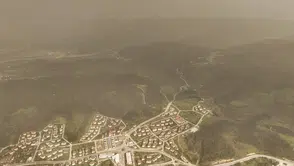 Düzce'de sarı alarm : Şehir toz taşınımı altında kaldı