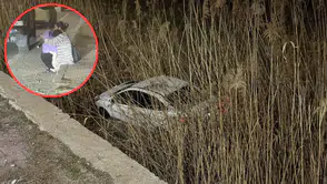 Iğdır'da otomobil sulama kanalına düştü