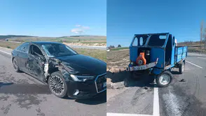 Afyonkarahisar'da otomobil ve patpat çarpıştı : 2 kişi yaralandı