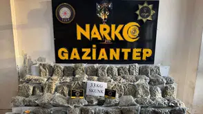 Gaziantep'te narkotik operasyonu : Tır dorsesinden 33 kilogram uyuşturucu çıktı