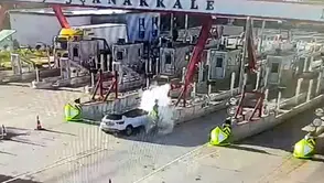Otoyol gişelerinde feci kaza!