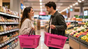 Markette pembe sepet taşıyanlara dikkat!