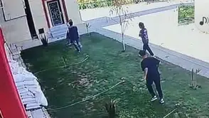Kütahya'da cami bahçesindeki fıskiyeleri kırdılar : O anlar kamerada
