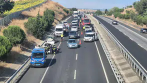Tekirdağ'da 7 araçlı zincirleme trafik kazası