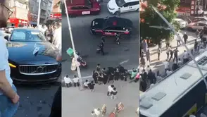 Sultangazi'de polisten kaçan motosikletli şüpheli kaza trafiğine takılınca yakalandı