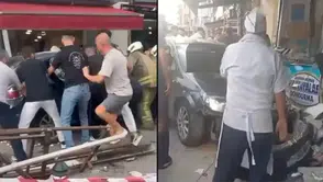 Beykoz'da otomobil yayaların arasında daldı : Yaralılar var