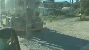Hatay’da yola beton döken mikserin sahibine ağır ceza