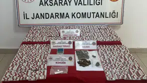 Aksaray'da uyuşturucu operasyonu : 2 bin 122 hap ele geçirildi, 2 şüpheli tutuklandı