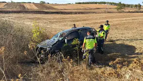 Tekirdağ'da takla atan otomobil tarlaya devrildi : 1 ölü, 2 yaralı