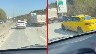 TEM Otoyolu’nda kamyon kazası: İstanbul halkı trafikte saatlerce mahsur kaldı