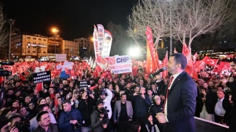 Denizli'de CHP'li belediye başkanlarından İmamoğlu mitingi!
