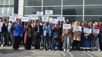 Doruk Madencilik işçilerinden holding önünde eylem!