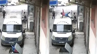 Nevşehir'de bebeğin 2'nci kattan çöp konteynerine düşüğü anlar kamerada!