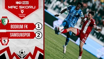 Samsunspor, Bodrum FK deplasmanında 2-1 kazandı!