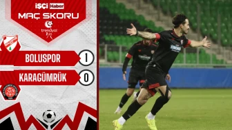 Boluspor, Fatih Karagümrük'ü 1-0 mağlup etti