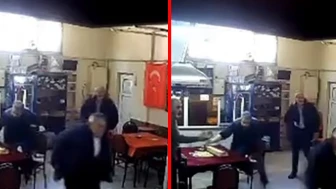 Ataşehir'de kıraathanede deprem anları!