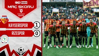 Kayserispor, Rizespor'u 1-0 mağlup etti!