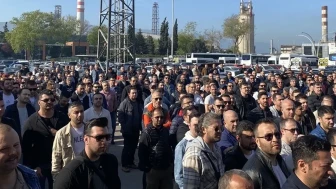 TÜPRAŞ işçileri iş yavaşlatma eylemine başladı