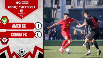 Amed SK, Çorum FK engelini tek golle geçti!