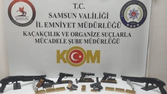 Samsun'da kaçak silah ticareti operasyonu