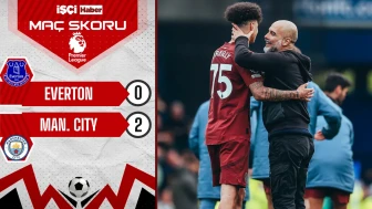Manchester City, deplasmanda Everton'u 2-0 mağlup etti