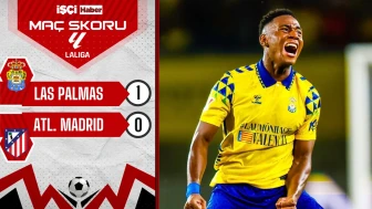 Las Palmas, Atletico Madrid'i 1-0 mağlup etti