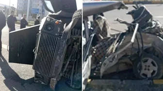 Kars'ta zırhlı polis aracıyla otomobil çarpıştı: Çok sayıda yaralı var!