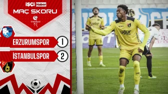 İstanbulspor, Erzurumspor deplasmanında 2-1 kazandı