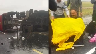 Van'da kayganlaşan yol faciaya neden oldu!