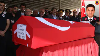 Şehit Jandarma Astsubay Emre Polat toprağa verildi