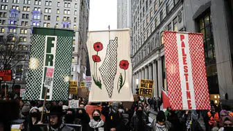 New York'ta Filistin'e destek gösterisi düzenlendi!
