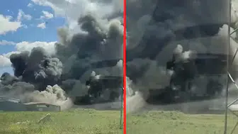 Gebze'de boya fabrikasında yangın çıktı!