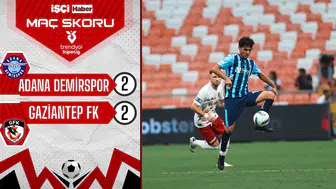 Adana Demirspor ve Gaziantep FK, sezonu birer puanla tamamladı