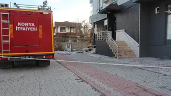 Konya'da korkutan patlama! Gaz kaçağı evi savaş alanına çevirdi