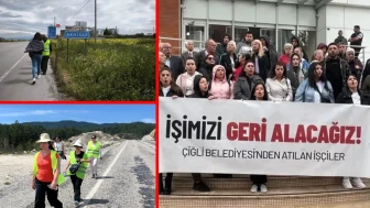 Çiğli Belediyesi'nin kadın işçileri, 6 gündür Ankara'ya yürüyor!