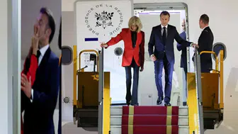 Macron’dan tokat görüntülerine açıklama geldi!