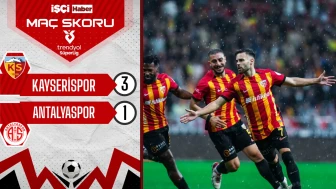 Kayserispor, Antalyaspor karşısında 3 puanı 3 golle aldı