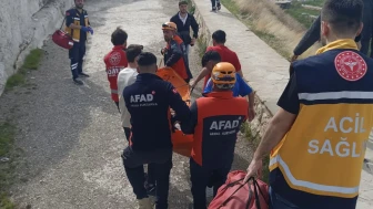Yaşlı kadın Van Kalesi'nde düşerek sıkıştı: Ekiplerden zorlu operasyon