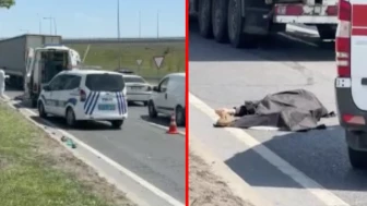 Başakşehir'de korkunç kaza! Yolun karşısına geçerken tır çarptı: 1 ölü