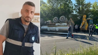 Sakarya'da su tankeri kazası