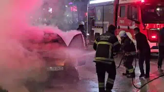 Tekirdağ'da korku dolu anlar: Otomobilde patlama oldu, yangın çıktı!