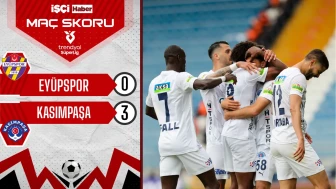 Kasımpaşa, Eyüpspor deplasmanında 3 puanı 3 golle aldı