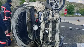 Çankırı'da korkunç kaza! Otomobil takla attı: 1 ölü, 3 yaralı