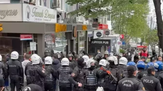 Beşiktaş'tan Taksim'e çıkmak isteyen gruba polis müdahalesi