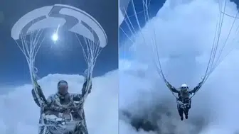 Çinli paraşütçü -35 derecede dakikalarca mahsur kaldı: 3 bin metreden 8 bin metreye sürüklendi!