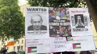 Londra'da İsrail protestosu: İngiltere'nin silah satışına tepki!