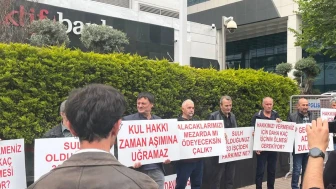 Çalık Holding önünde işçi protestosu!