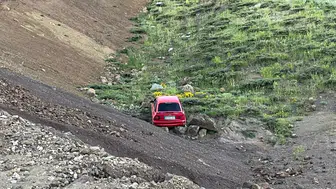 Adıyaman Sincik’te otomobil şarampole yuvarlandı: 2’si çocuk 7 yaralı
