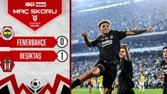 Beşiktaş, Fenerbahçe'yi Kadıköy'de 1-0 mağlup etti